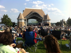 Concerts by the lake, a favorite summer past-time.